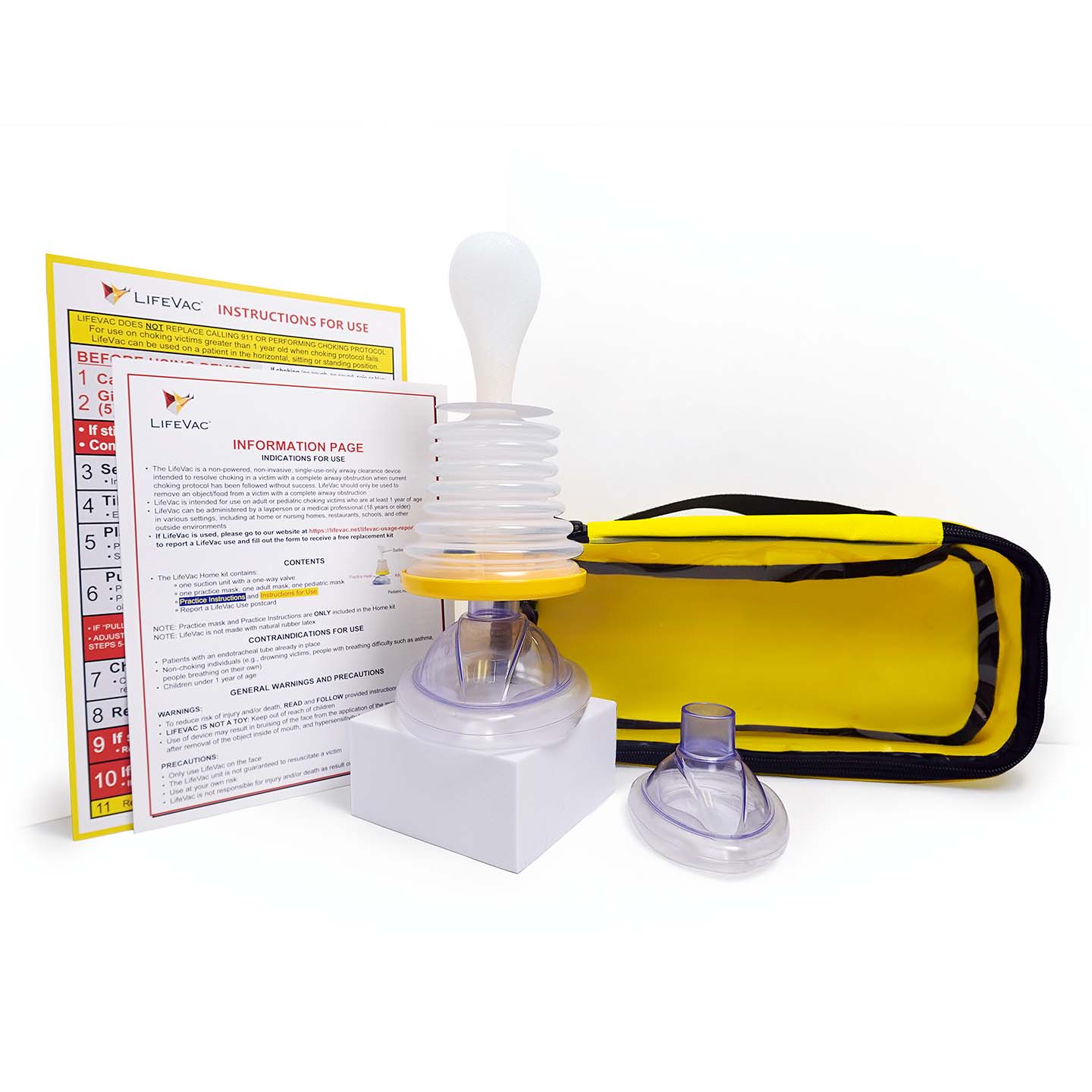 LifeVac Travel Kit | Portable Choking Rescue Device | Life Safety Pro