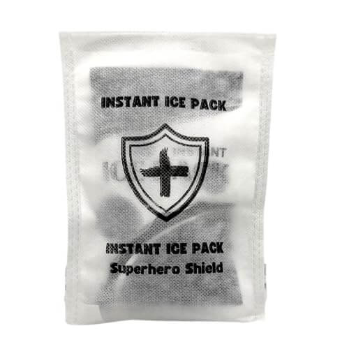 Life Safety Pro Instant Ice pack showing instant ice pack shield to keep it safe when using with children. 