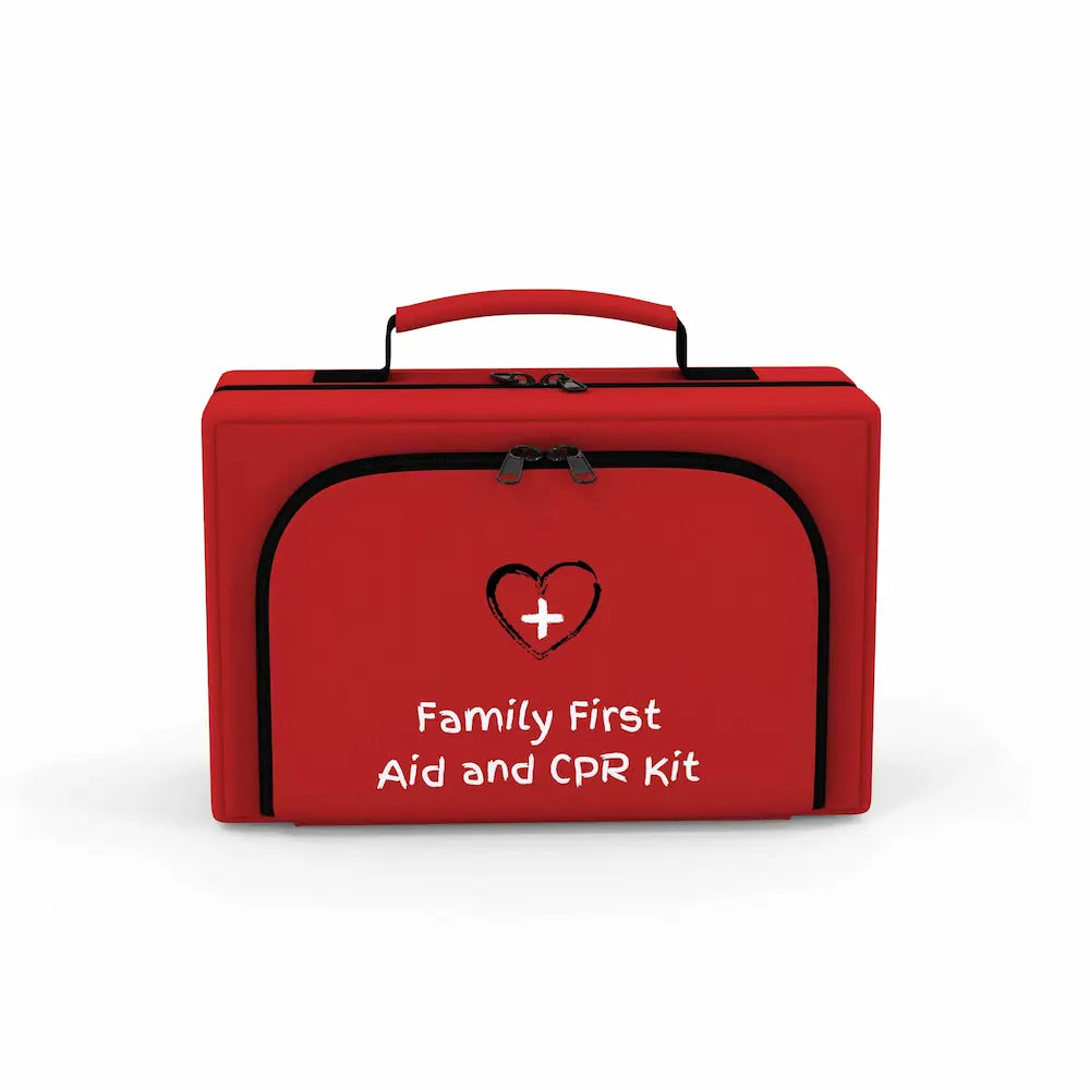 Front Image of the Large Family First Aid Kit with High quality medical supplies by the Life Safety Pro