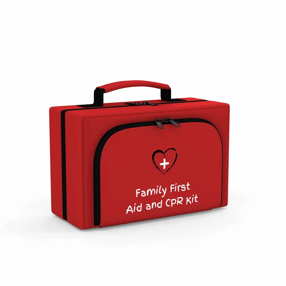 Side View of the Large Family First Aid and CPR Kit by The Life Safety Pro