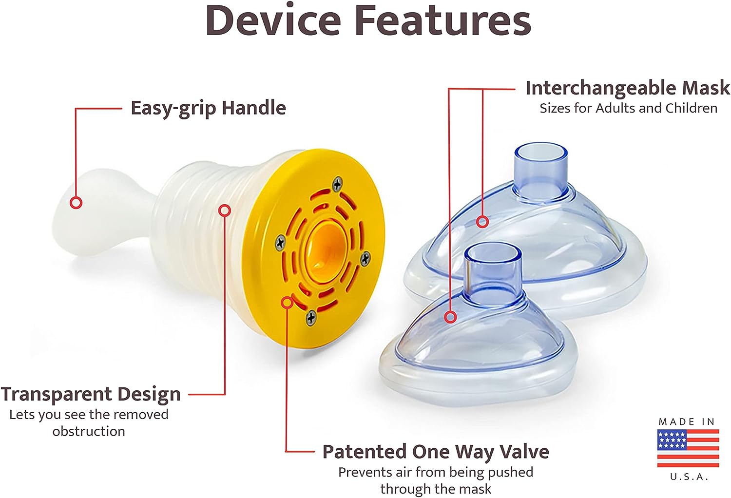 LifeVac With Child and Adult Mask