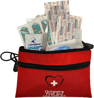 Mini Refill Childrens First Aid and CPR kit with supplies showing